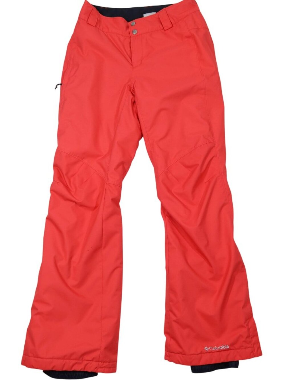 COLUMBIA Bugaboo Omni Heat Insulated Ski Pants Size S Bright Coral Snowboarding